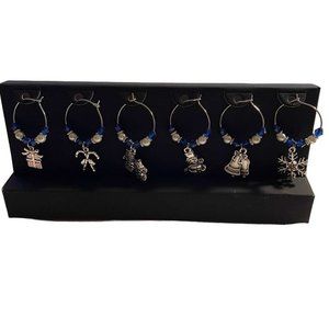 Holiday Wine Glass Charms 6 Pack